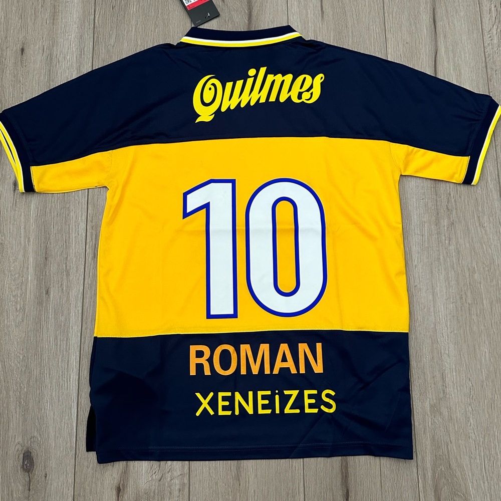 Boca Juniors Soccer Jersey Riquelme Blue 2000